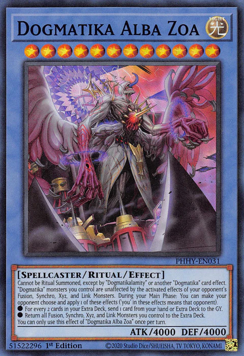 Dogmatika Alba Zoa - PHHY-EN031 - Super Rare 