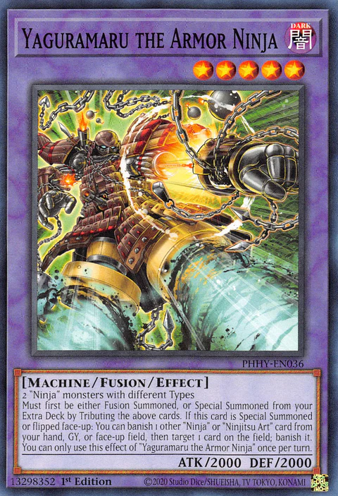 Yaguramaru the Armor Ninja - PHHY-EN036 - Common 