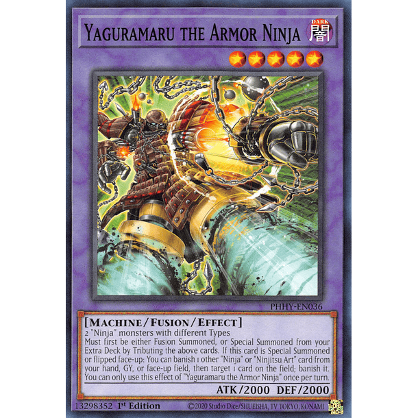 Yaguramaru the Armor Ninja - PHHY-EN036 - Common 
