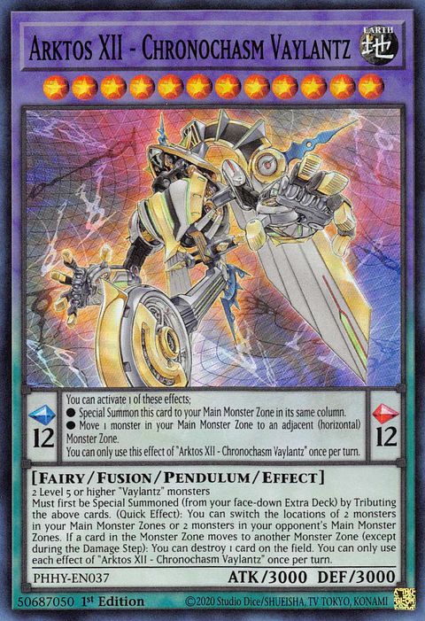 Arktos XII - Chronochasm Vaylantz - PHHY-EN037 - Super Rare 