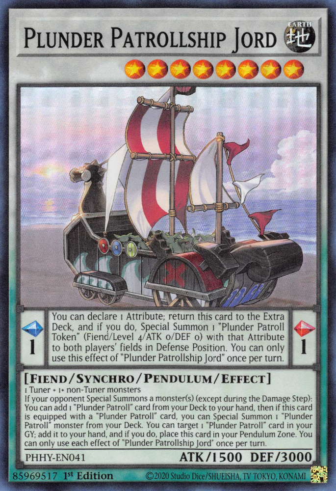 Plunder Patrollship Jord - PHHY-EN041 - Super Rare 1