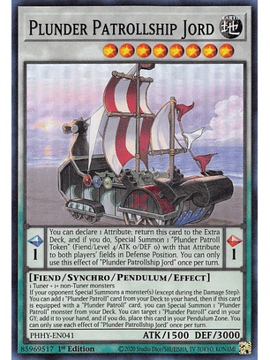 Plunder Patrollship Jord - PHHY-EN041 - Super Rare