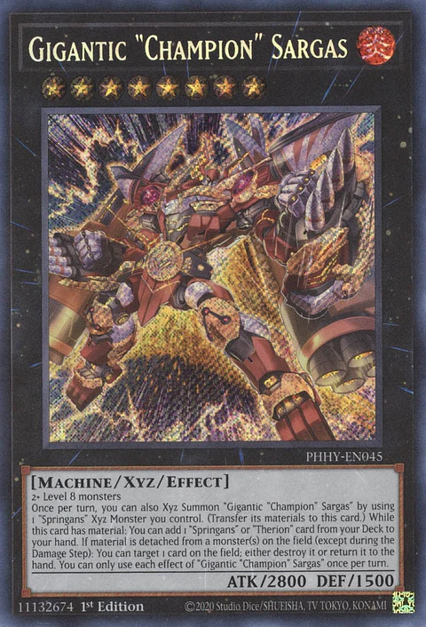 Gigantic "Champion" Sargas - PHHY-EN045 - Secret Rare 