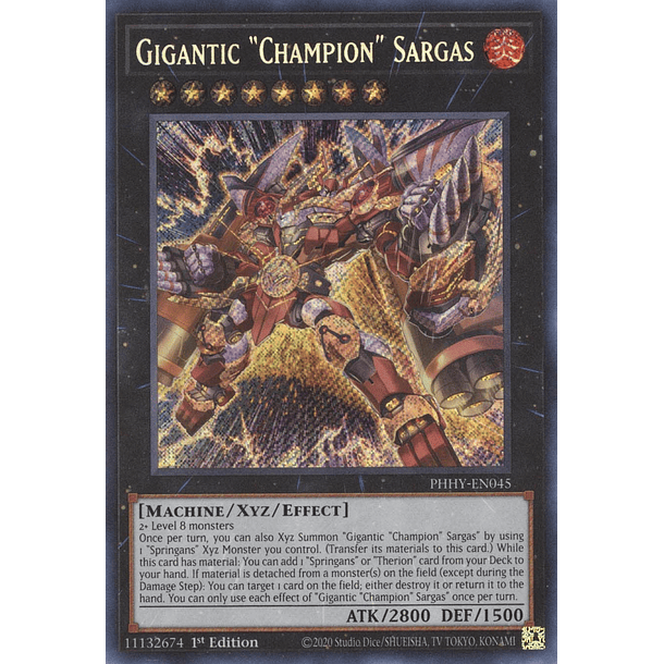 Gigantic "Champion" Sargas - PHHY-EN045 - Secret Rare 