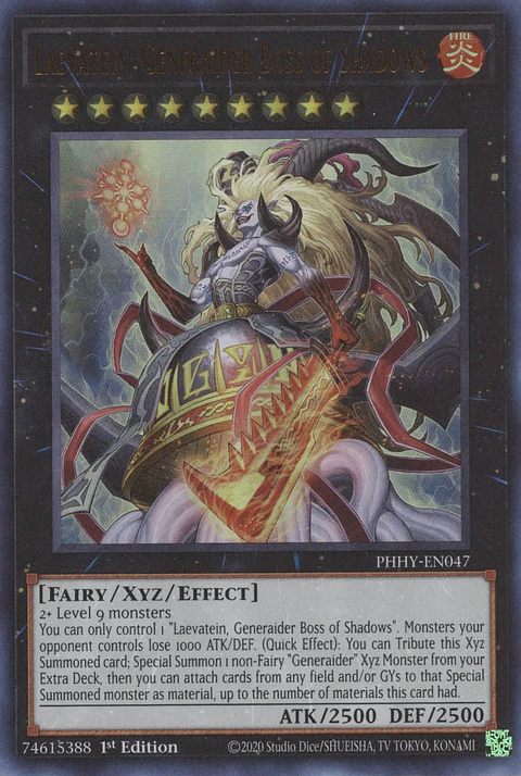 Laevatein, Generaider Boss of Shadows - PHHY-EN047 - Ultra Rare 