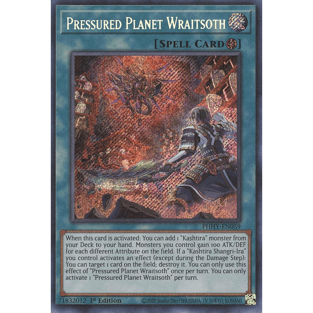 Pressured Planet Wraitsoth - PHHY-EN059 - Secret Rare