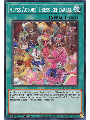 Abyss Actors' Dress Rehearsal - PHHY-EN063 - Super Rare 