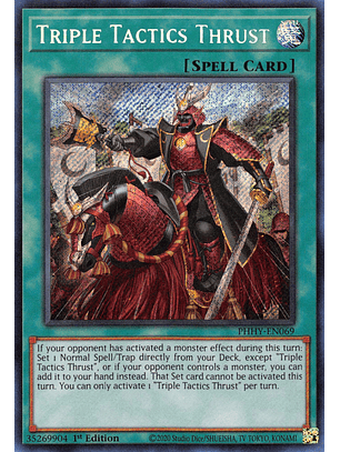 Triple Tactics Thrust - PHHY-EN069 - Secret Rare 