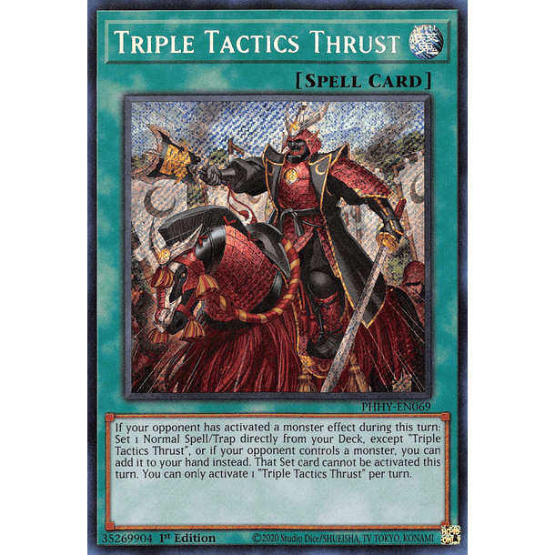 Triple Tactics Thrust - PHHY-EN069 - Secret Rare 