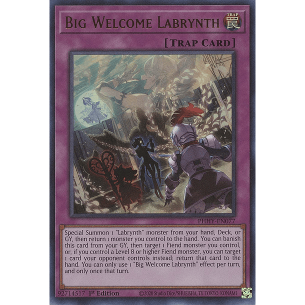 Big Welcome Labrynth - PHHY-EN077 - Ultra Rare