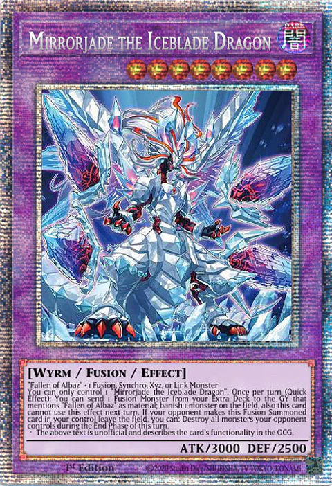 Mirrorjade the Iceblade Dragon - PHHY-EN100 - Starlight Rare