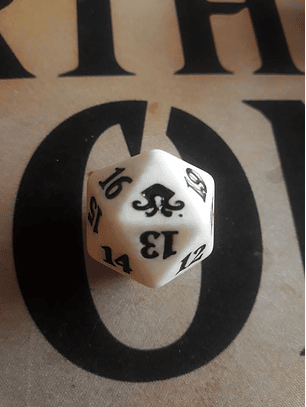 Dado Contador de vida - Blanco - Eldritch Moon  