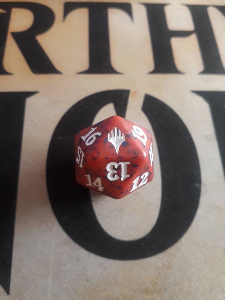 Dado Contador de vida - Rojo - Planeswalker Logo 1