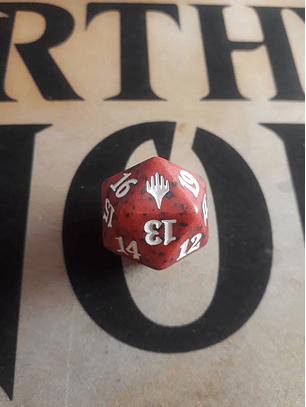 Dado Contador de vida - Rojo - Planeswalker Logo