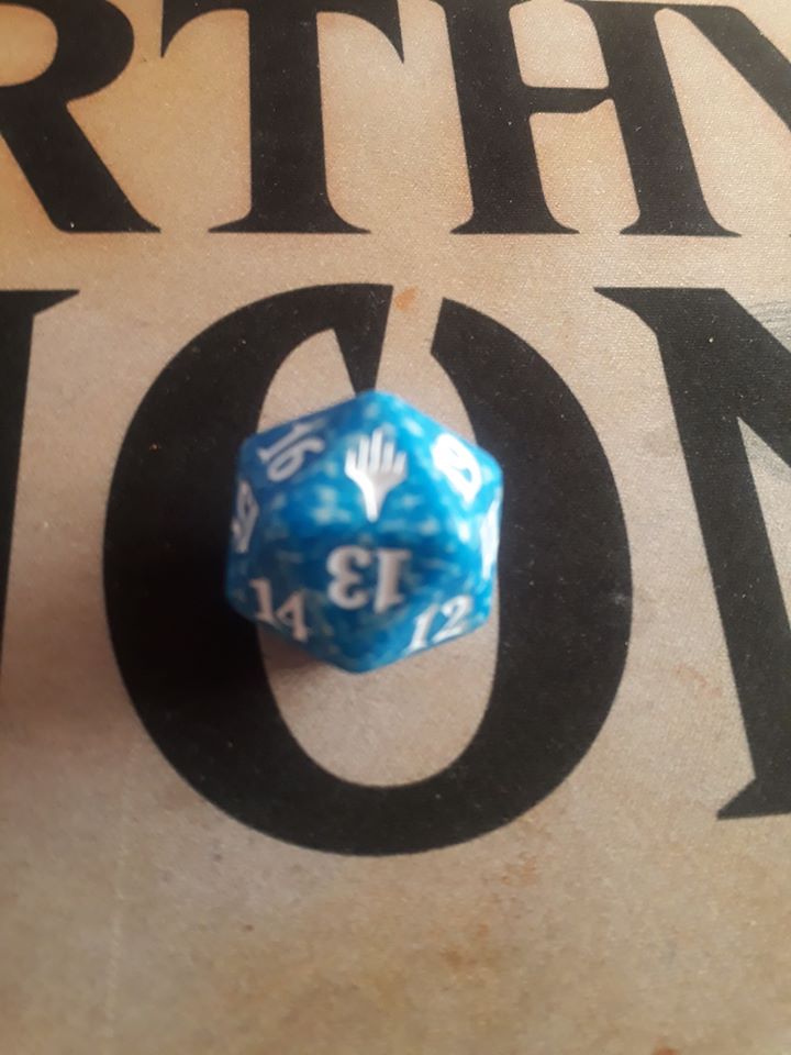 Dado Contador de vida - Azul - Planeswalker Logo 1