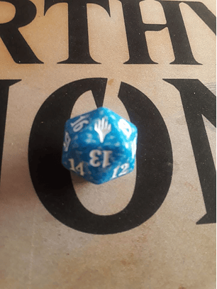 Dado Contador de vida - Azul - Planeswalker Logo