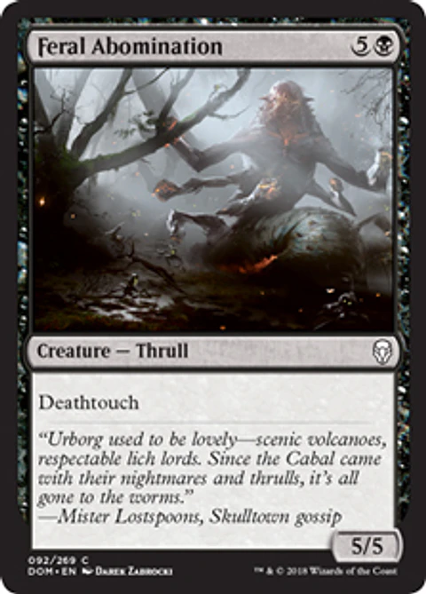 Feral Abomination  - DOM - C