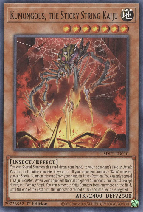 Kumongous, the Sticky String Kaiju - SDBT-EN010 - Common 