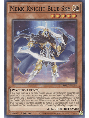 Mekk-Knight Blue Sky - SDBT-EN018 - Common 