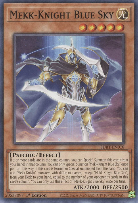 Mekk-Knight Blue Sky - SDBT-EN018 - Common 
