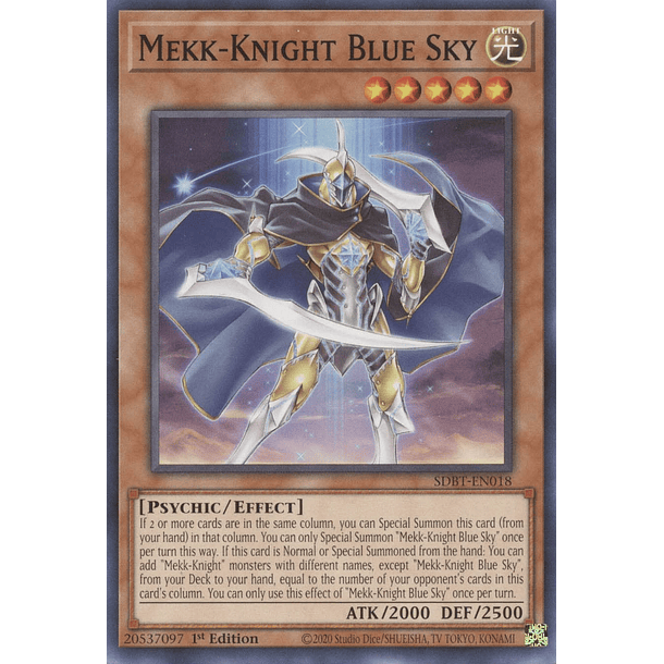 Mekk-Knight Blue Sky - SDBT-EN018 - Common 