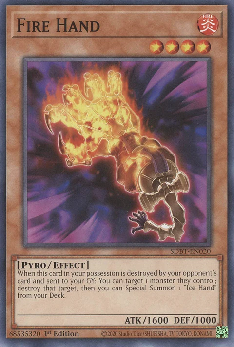 Fire Hand - SDBT-EN020 - Common 