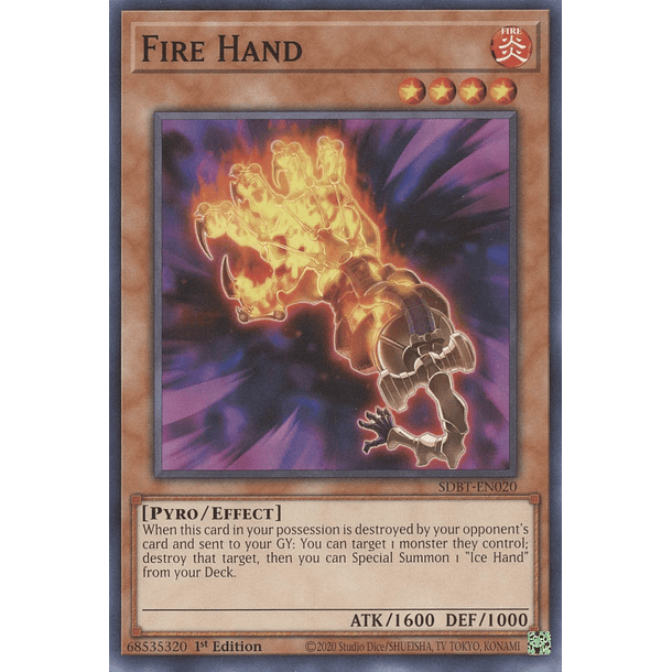 Fire Hand - SDBT-EN020 - Common 