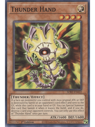 Thunder Hand - SDBT-EN022 - Common 