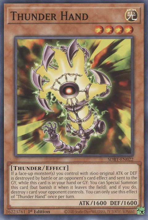 Thunder Hand - SDBT-EN022 - Common 