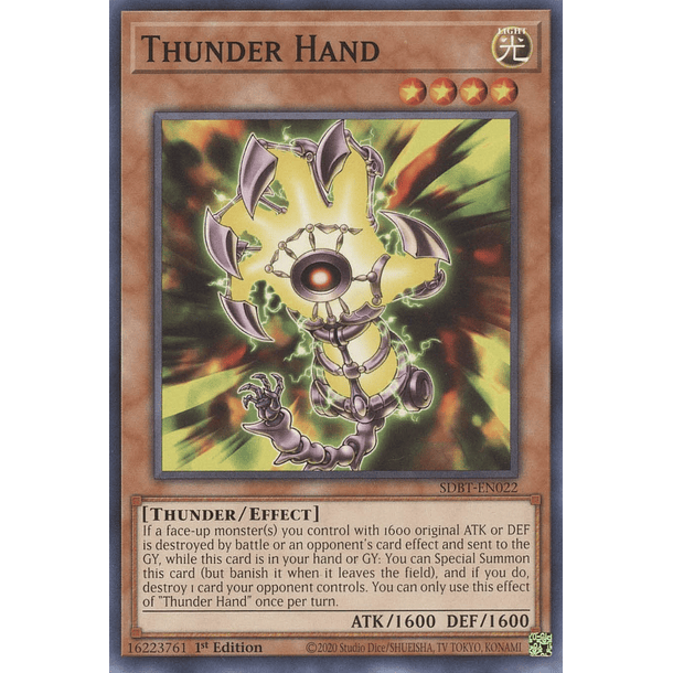 Thunder Hand - SDBT-EN022 - Common 