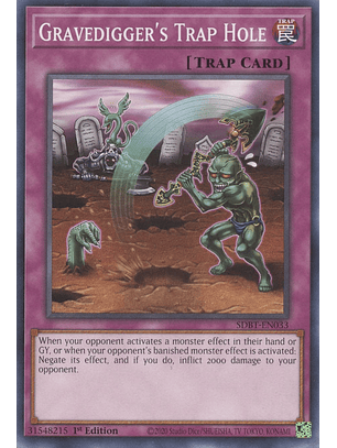 Gravedigger's Trap Hole - SDBT-EN033 - Common 