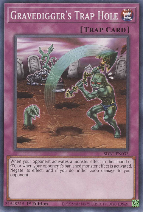 Gravedigger's Trap Hole - SDBT-EN033 - Common 