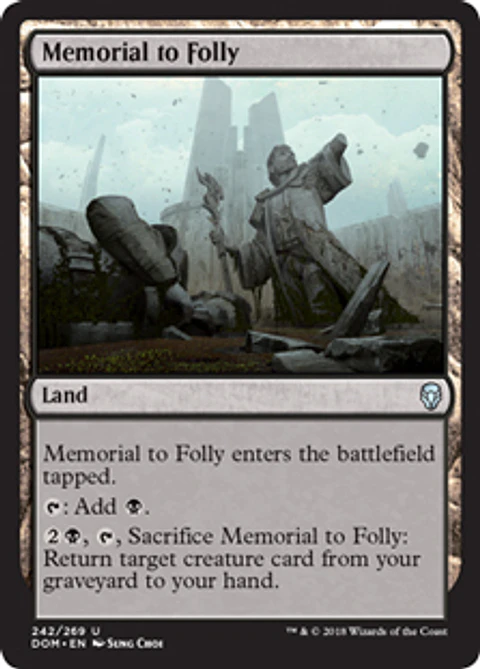 Memorial to Folly - DOM