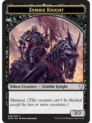 Zombie Knight Token - 005/016 - DOM