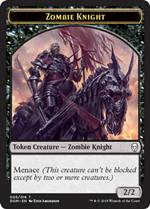 Zombie Knight Token - 005/016 - DOM