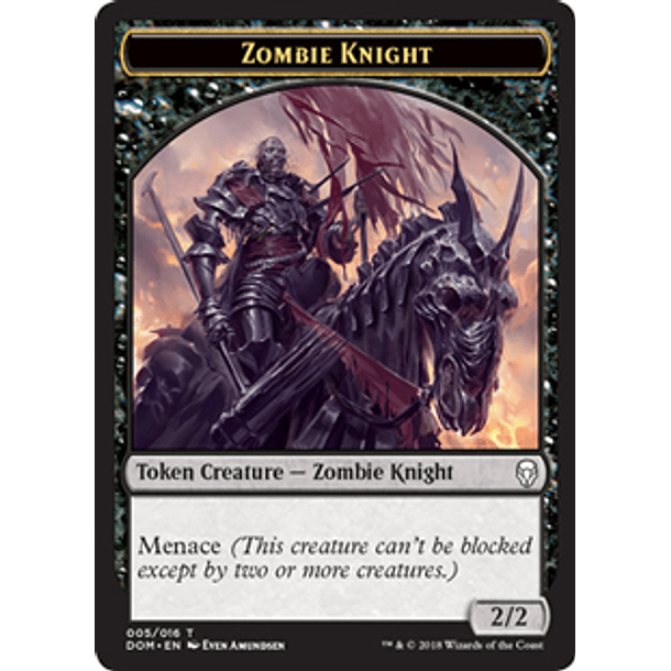 Zombie Knight Token - 005/016 - DOM
