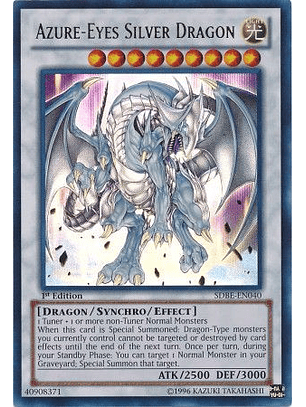 Azure-Eyes Silver Dragon - SDBE-EN040 - Ultra Rare 