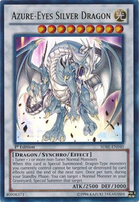 Azure-Eyes Silver Dragon - SDBE-EN040 - Ultra Rare 