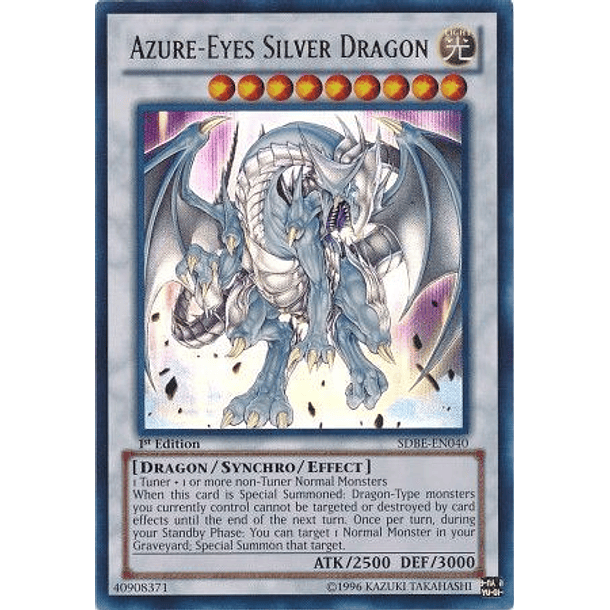 Azure-Eyes Silver Dragon - SDBE-EN040 - Ultra Rare 