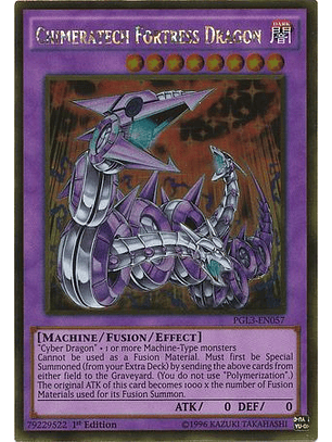 Chimeratech Fortress Dragon - PGL3-EN057 - Gold Rare 