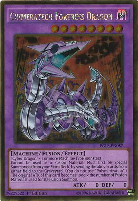 Chimeratech Fortress Dragon - PGL3-EN057 - Gold Rare 