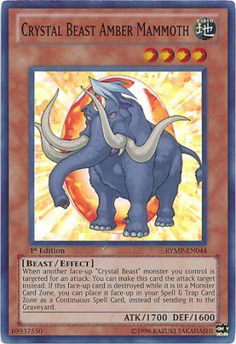 Crystal Beast Amber Mammoth - RYMP-EN044 - Super Rare
