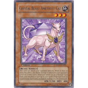 Crystal Beast Amethyst Cat - DP07-EN002 - Rare  