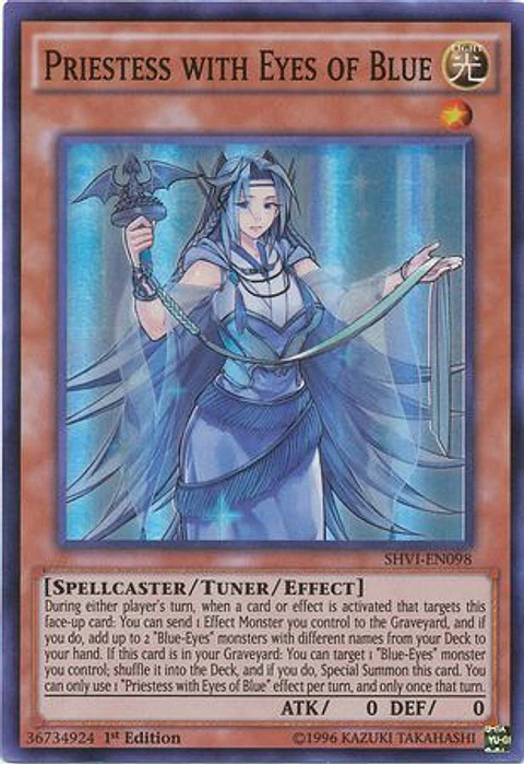 Priestess with Eyes of Blue - SHVI-EN098 - Super Rare