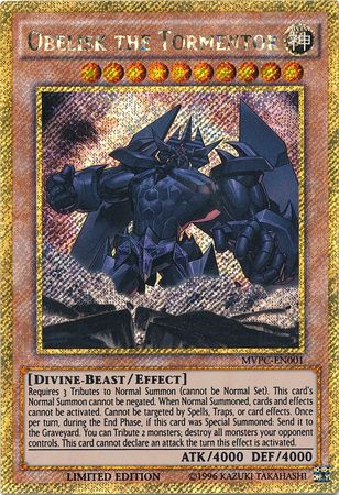 Obelisk The Tormentor - MVPC-EN001 - Limited Edition Gold Rare / Gold Secret Rare 1