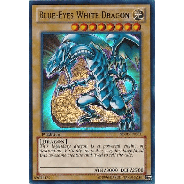 Blue-Eyes White Dragon - SDBE-EN001 - Ultra Rare 1st Edition