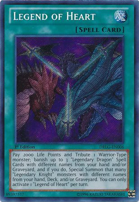 Legend of Heart - DRLG-EN006 - Secret Rare
