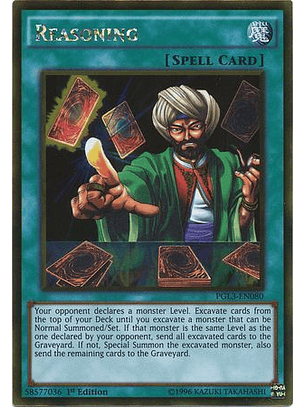 Reasoning - PGL3-EN080 - Gold Rare