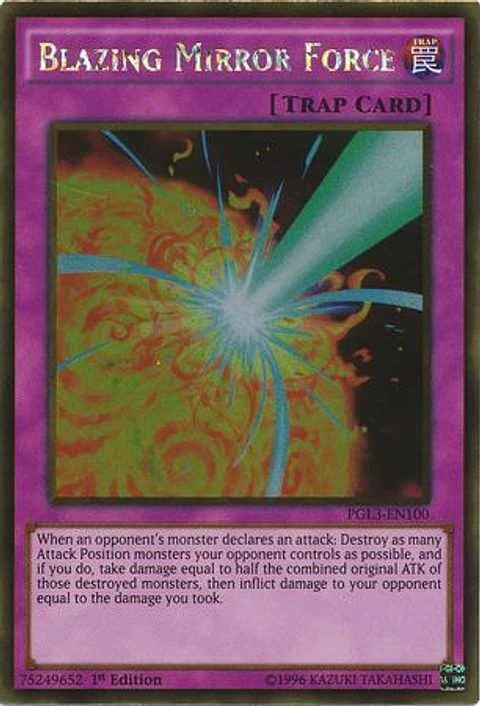 Blazing Mirror Force - PGL3-EN100 - Gold Rare 