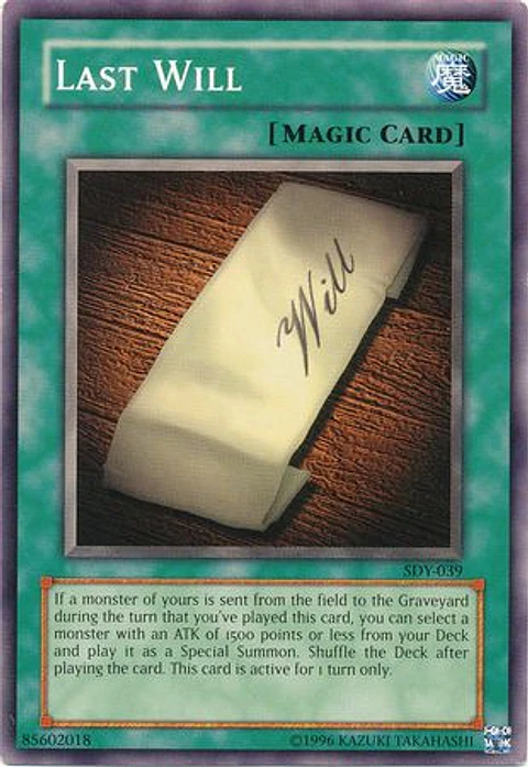 Last Will - SDY-039 - Common